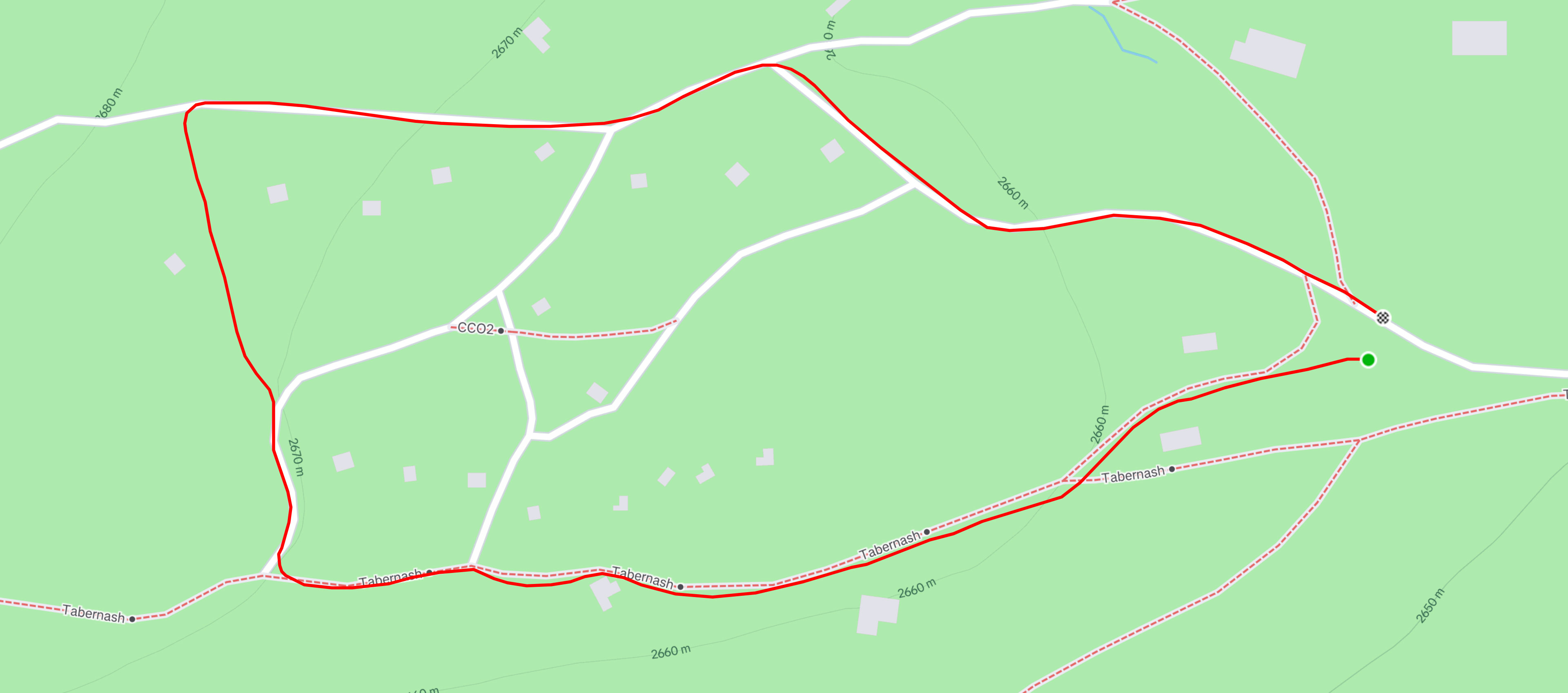 Sprint Race Course, 1.3 km, Snow Mountain Ranch