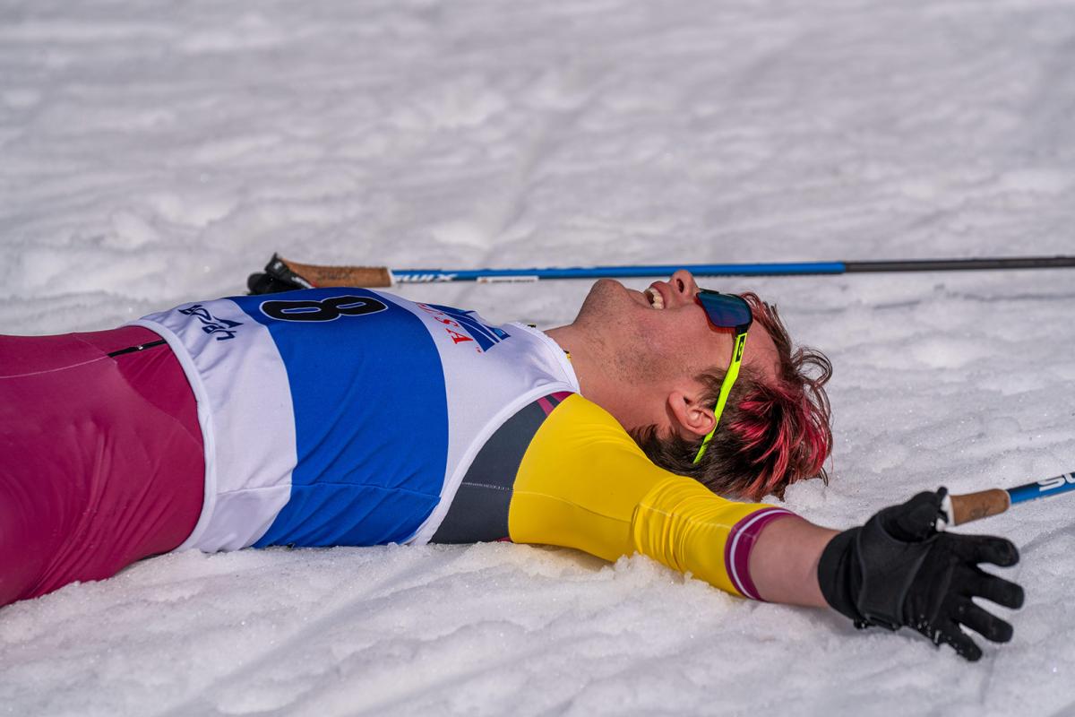 After winning the B Finals, 15K Skate Sprint, USCSA Nationals, March 2026, Lake Placid, NY