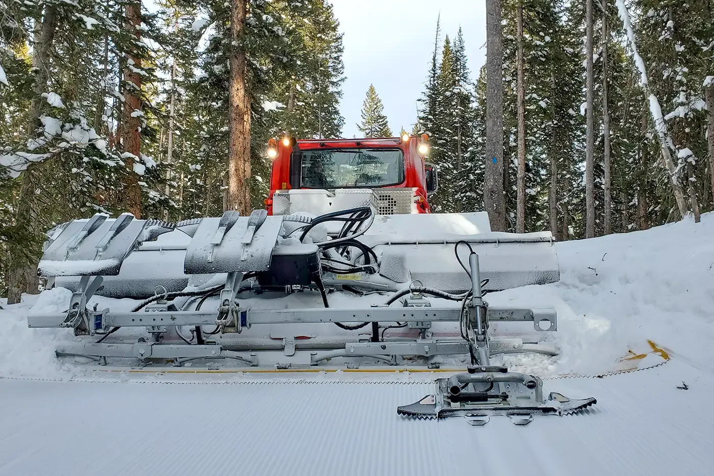 Photo of PistenBully 400 snow groomer on Grand Mesa