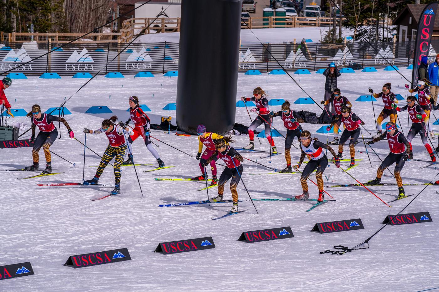 Mass start, women's 15 km USCSA freestyle (skate) race